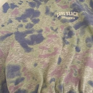 Long Beach cute tie die crew neck